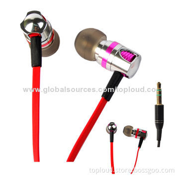 Metal Retractable Earphones, High-quality Sound, 20 to 20kHz Frequency Response Range